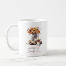 Böcker Kaffe Och Regniga Dagar Kaffemugg