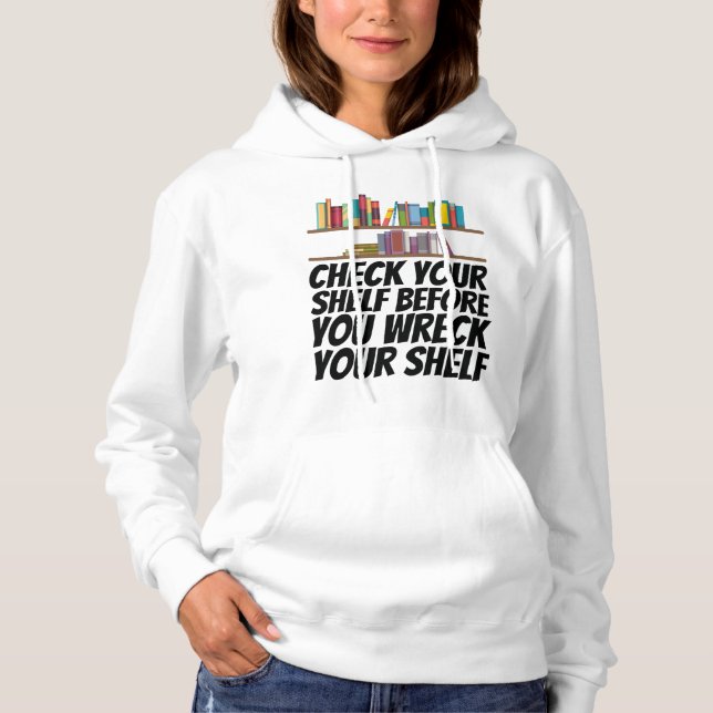 Böcker - Kontrollera din hylla T Shirt (Framsida)