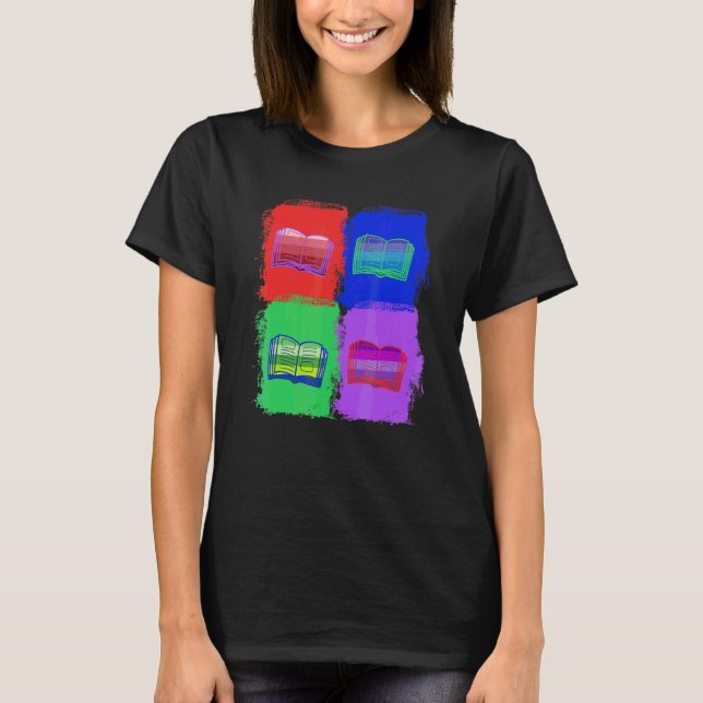 Böcker Läs Böcker Popkonst T Shirt (Framsida)