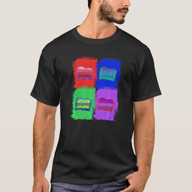 Böcker Lästa Böcker Pop T Shirt (Framsida)
