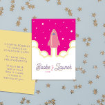 Böcker om raketuppskjutning för baby rosa kuvertko tilläggskort<br><div class="desc">Vi presenterar vårt charmiga Rocket Launch Books for Baby Rosa inklusionskort,  ett perfekt komplement till din Moon,  Stars,  and Rockets Rosa Baby Shower-inbjudan. Detta vackert designade kort har en blek rosa raket som flyger upp i en stjärnig,  het rosa himmel,  som symboliserar glädjen över utforskning och upptäckt.</div>