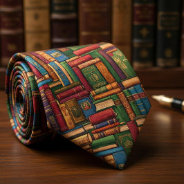 Böcker på hyllorna slips