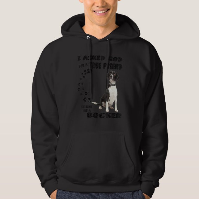 Bocker Quote Mamma Pappa Costume Beagle Cocker Spa Hoodie (Framsida)