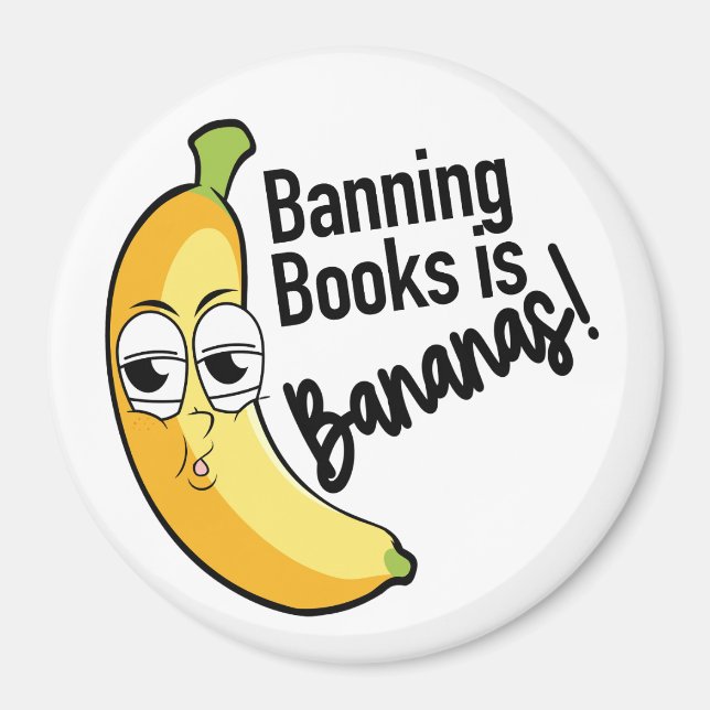 Böcker som förbjuds är som bananer magnet (Framsidan)