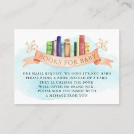 Böcker till bebis Infogningskort Visitkort