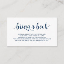 Böcker till bebisen, Modern Rustik Navyblå Skrift