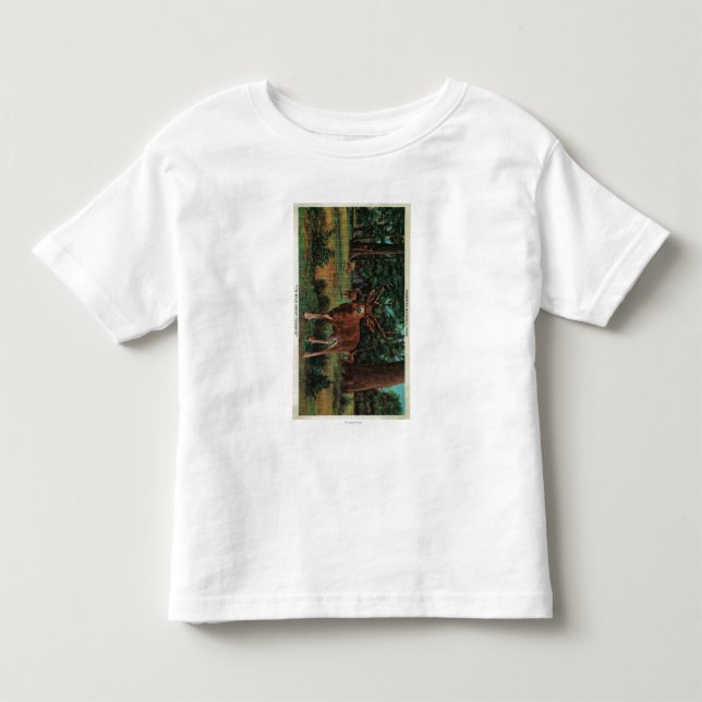 Bockhjort på den Yosemite nationalparken T Shirt (Framsida)