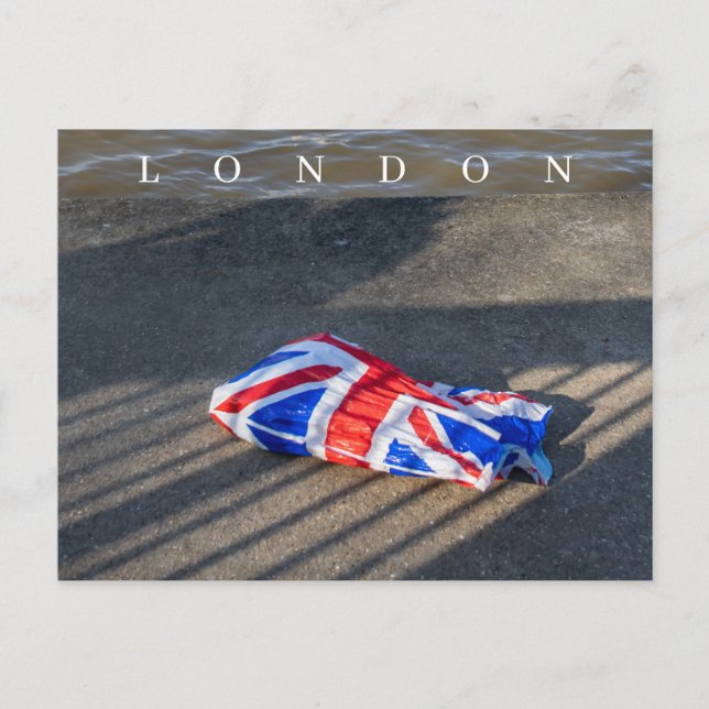 Bockkort för lastsäck i London Union Jack Vykort (Framsida)