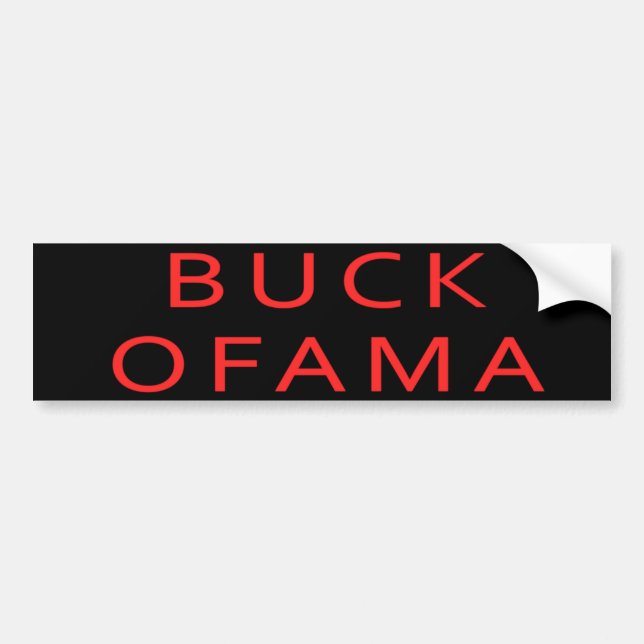 BockOfama Anti Obama bildekal (Framsidan)