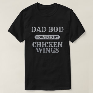 Bod från pappa med Chicken Vingar Glitter T-Shirt