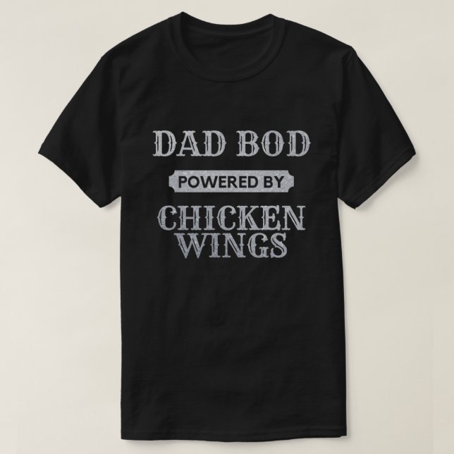 Bod från pappa med Chicken Vingar Glitter T-Shirt (Design framsida)