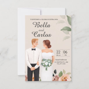 Boda en Espanol-inbjudningar Inbjudningar