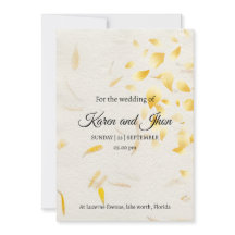 Boda Otoñal con pétalos