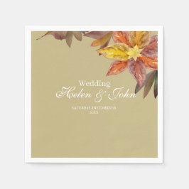Boda Otoñal Pappersservett