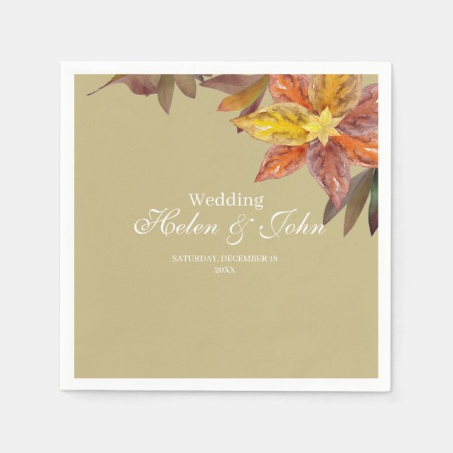 Boda Otoñal Pappersservett (Framsidan)