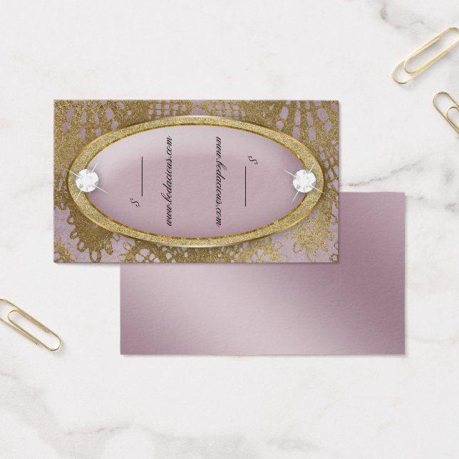 Bodacious Beauty Pris Märkre Snöre Diamond Mauve G Visitkort (Kontor)