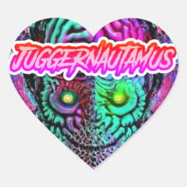 BODACIOUS BRAIN TINGLIES Sticker Hjärtformat Klistermärke