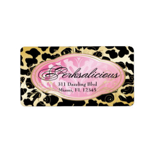 Bodacious Leopard för Boutique 311 Adressetikett