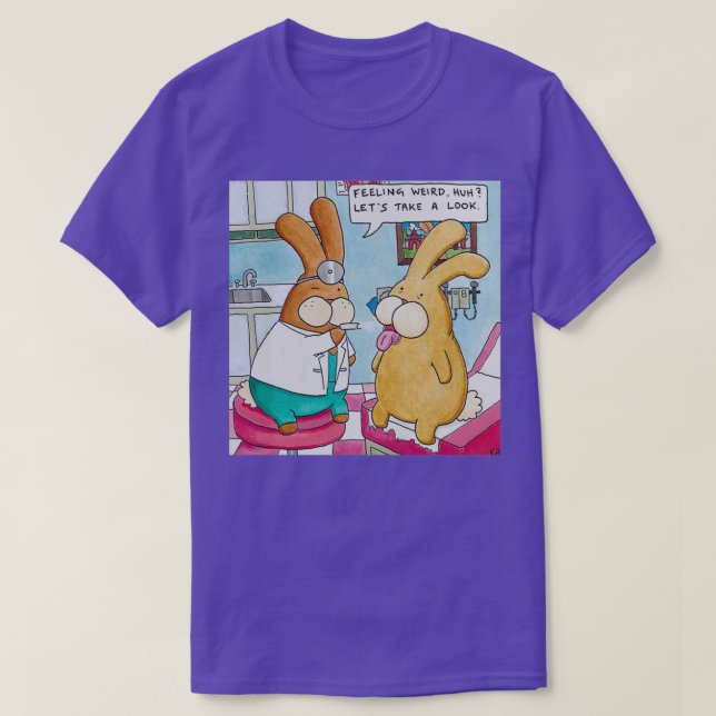 Boddy Bunny MD på jobbet T Shirt (Design framsida)