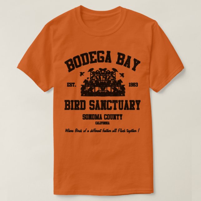 BODEGA BAY BIRD SANCTUARY T SHIRT (Design framsida)