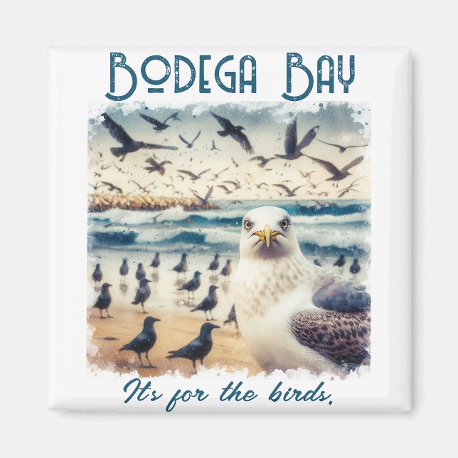 Bodega Bay California Souvenir Gift Magnet (Framsidan)