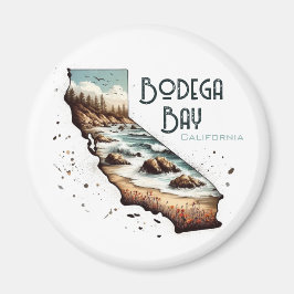 Bodega Bay California Souvenir Gift Magnet
