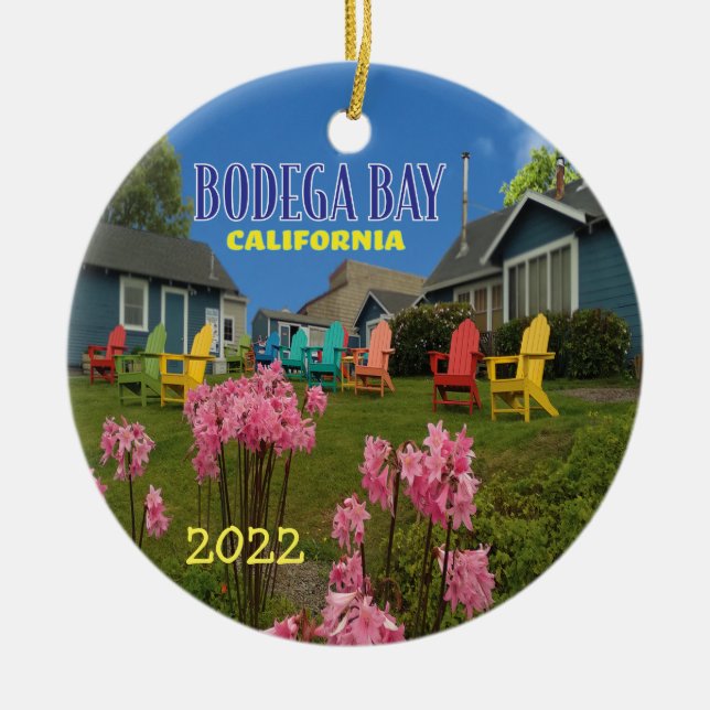 Bodega Bay Helgdag Ornament (Framsidan)