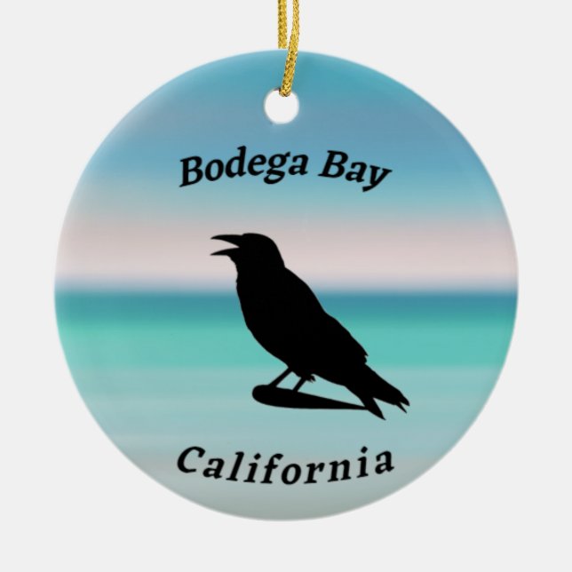 Bodega Bay Souvenir Ceramic Ornament (Framsidan)