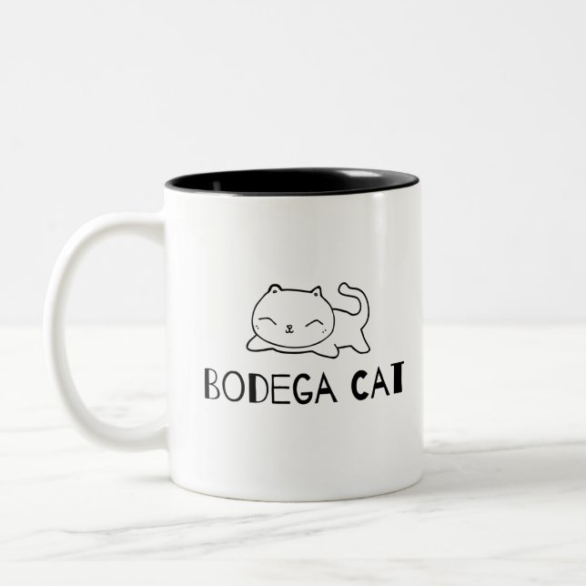 Bodega Cat Två-Tonad Mugg (Vänster)