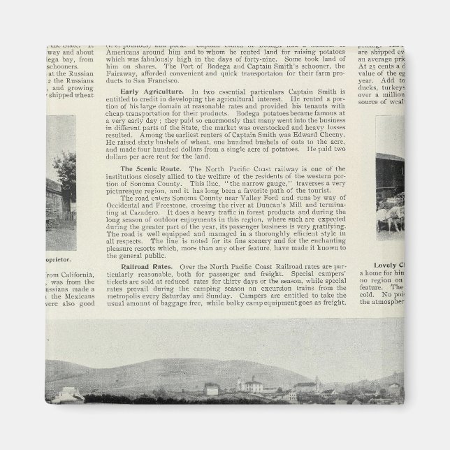 Bodega, Kalifornien Magnet (Framsidan)