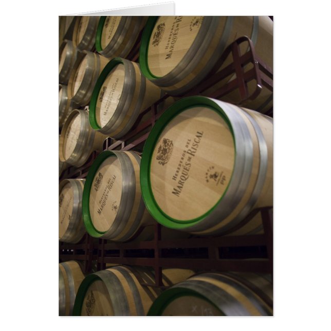 Bodega Marques de Riscal vinfabrik, vinkällare Hälsningskort (Framsidan)