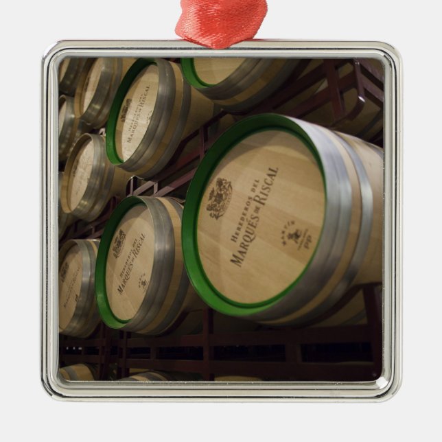 Bodega Marques de Riscal vinfabrik, vinkällare Julgransprydnad Metall (Framsidan)