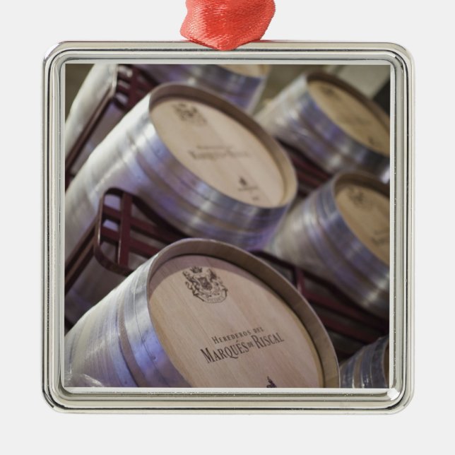 Bodega Marques de Riscal vinfabrik, vinkällare Julgransprydnad Metall (Framsidan)