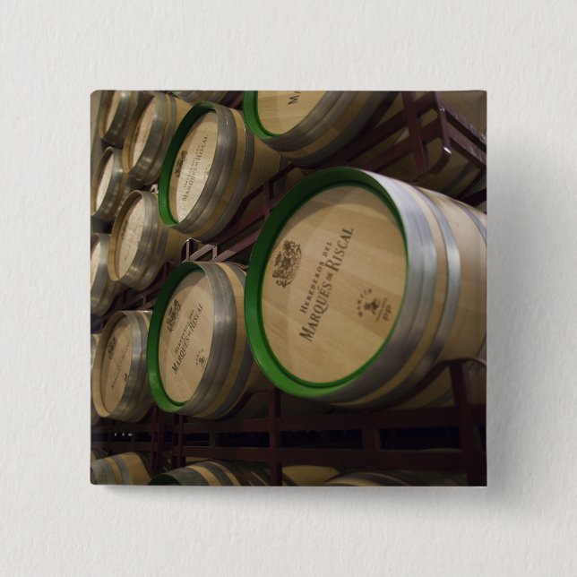 Bodega Marques de Riscal vinfabrik, vinkällare Knapp (Framsida)