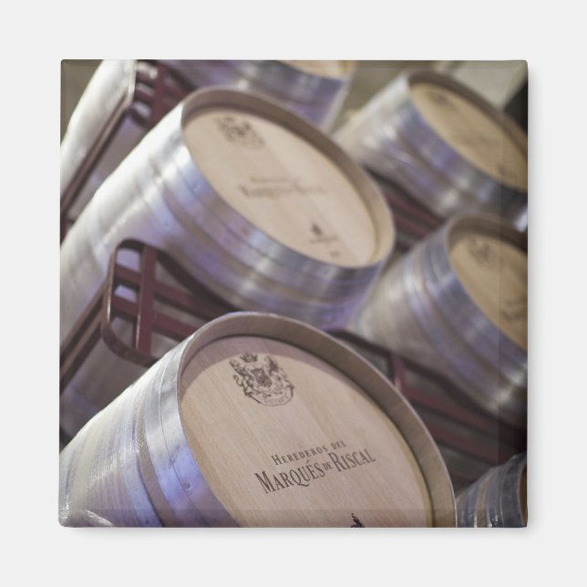 Bodega Marques de Riscal vinfabrik, vinkällare Magnet (Framsidan)