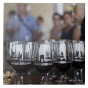 Bodega Marques de Riscal vingård, vinsmakning Kakelplatta