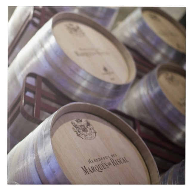 Bodega Marques de Riscal winery, källaren vin Kakelplatta (Framsidan)