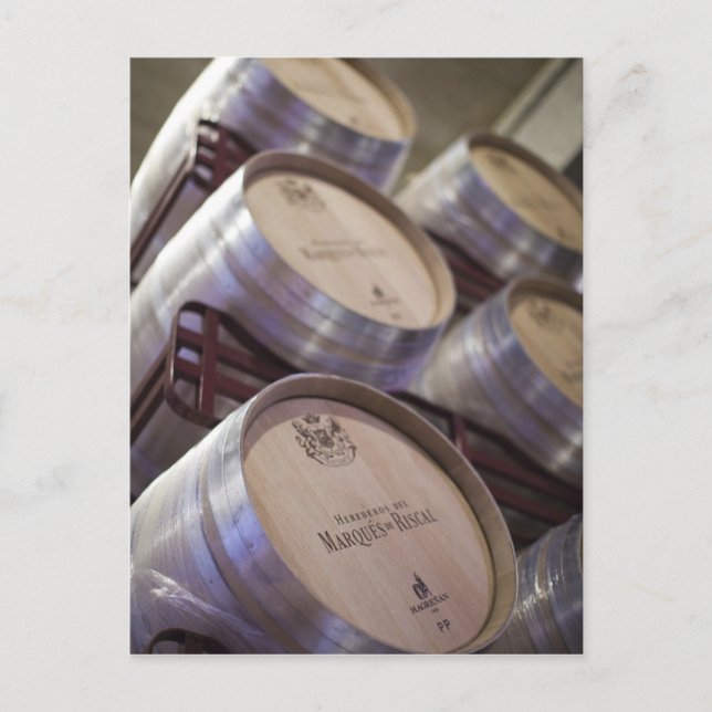 Bodega Marques de Riscal winery, källaren vin Vykort (Framsida)