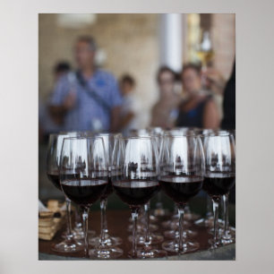 Bodega Marques de Riscal winery, vin-provsmakning Poster