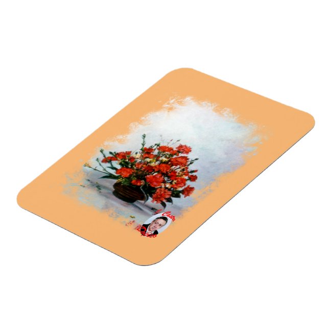 Bodegón de Flores/Fortsatt blomsterliv Magnet (Vänstra Sidan)