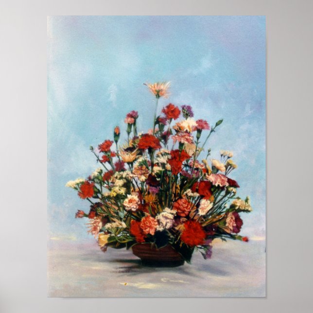 Bodegón de Flores/Fortsatt blomsterliv Poster (Framsidan)