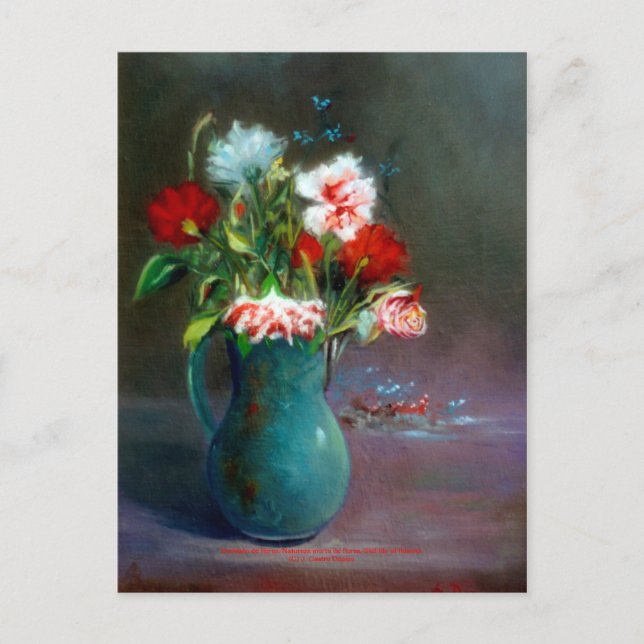 Bodegón de Flores/Fortsatt blomsterliv Vykort (Framsida)