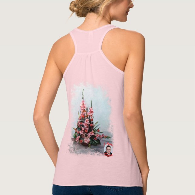 Bodegón de flores linne med racerback  (Baksida)