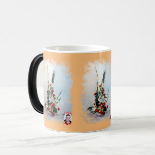 Bodegón de flores magisk mugg