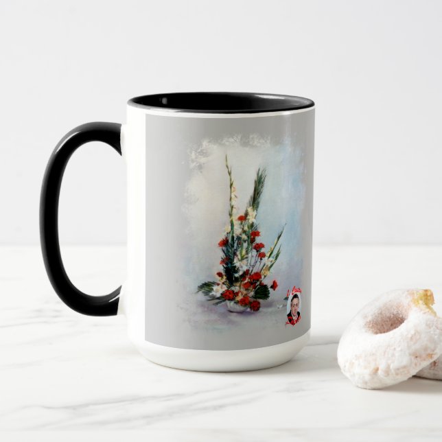 Bodegón de flores mugg (Med munk)