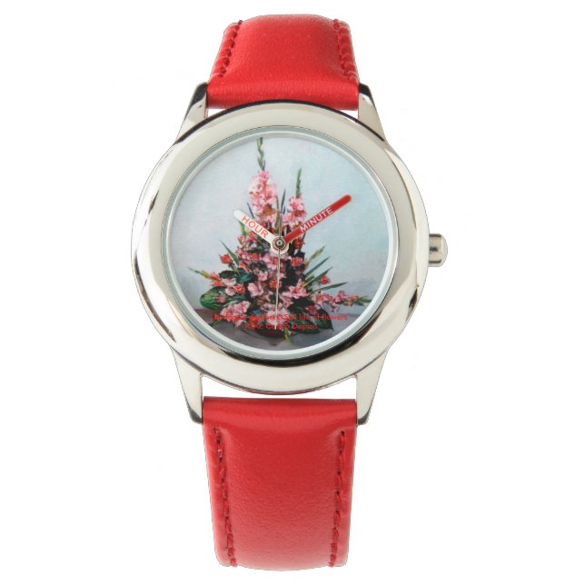Bodegón de flores/Still life of flowers Armbandsur (Framsida)