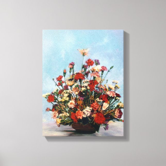 Bodegón de flores/Still life of flowers Canvastryck (Framsida)