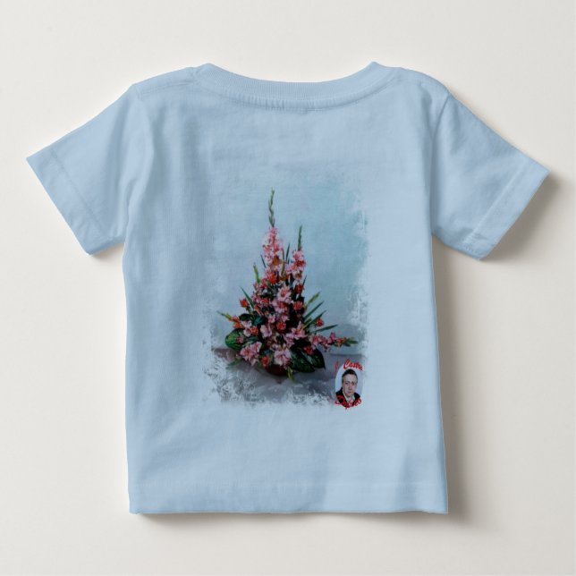 Bodegón de flores/Still life of flowers T-shirt (Baksida)