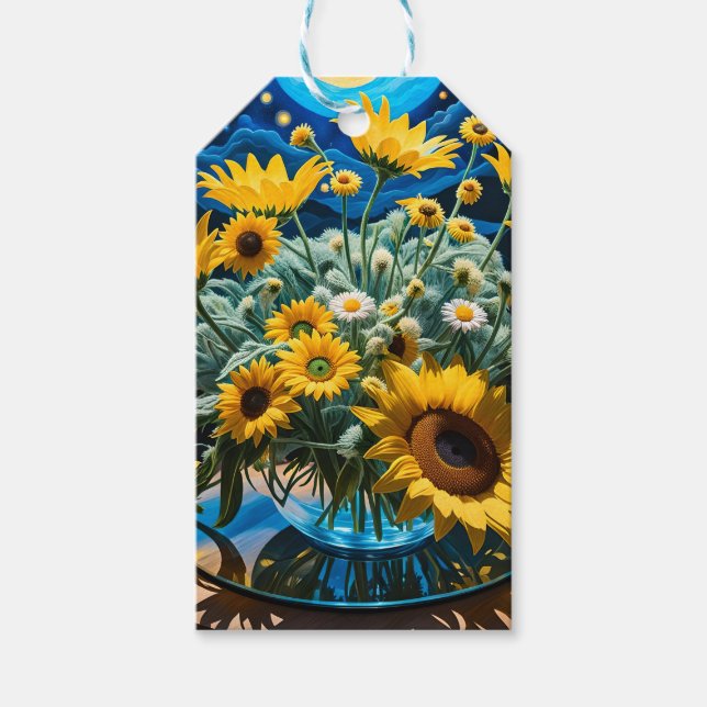 Bodegón Flores y Noche 1 - 001 Presentetikett (Framsidan)