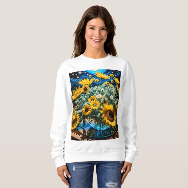 Bodegón Flores y Noche 1 - 001 T Shirt (Hel framsida)